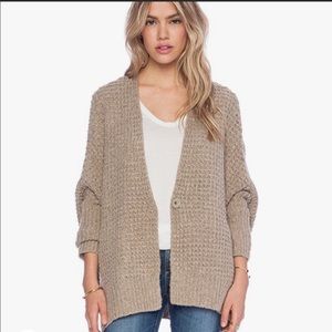 Free People Breeze Chunky Cardigan in Teak